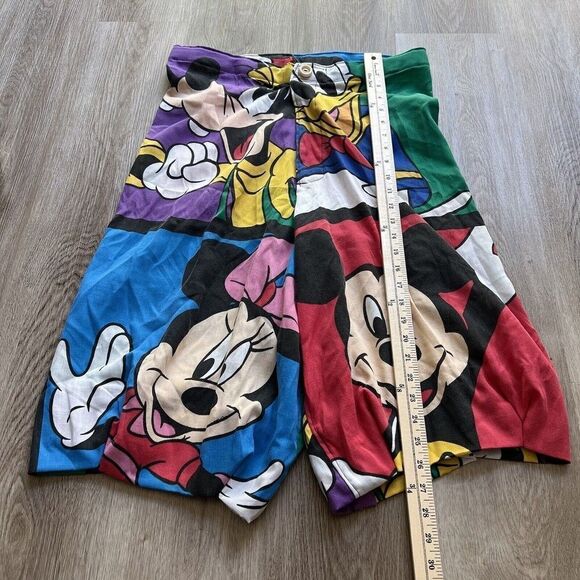 RARE Vintage Handmade Custom Walt Disney Mickey High Waist Skater Shorts 80s 90s - Picture 2 of 13